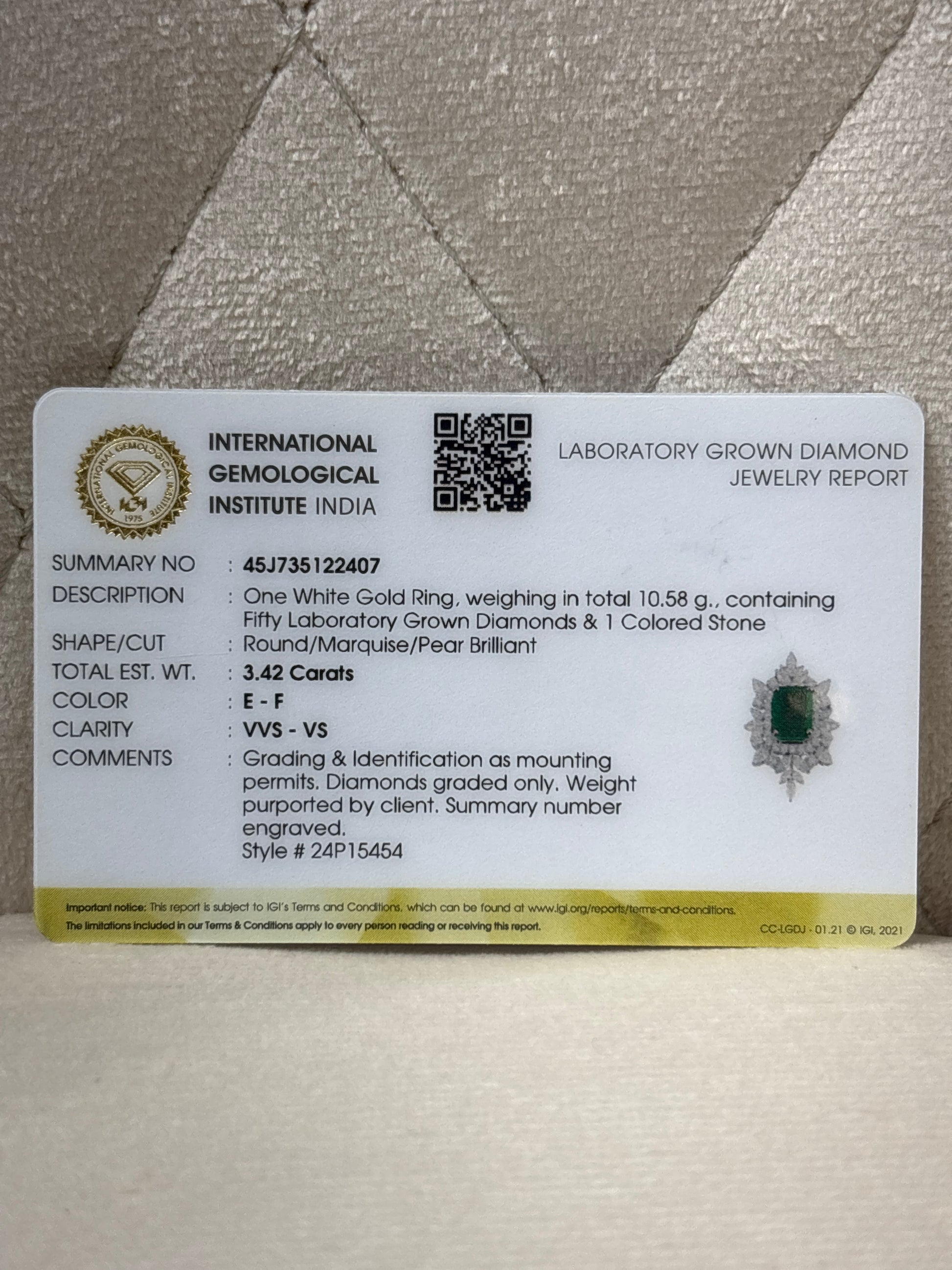 Sparkle Lab Grown Diamond Ring - Modern & Chic - Fiona Diamonds - Fiona Diamonds