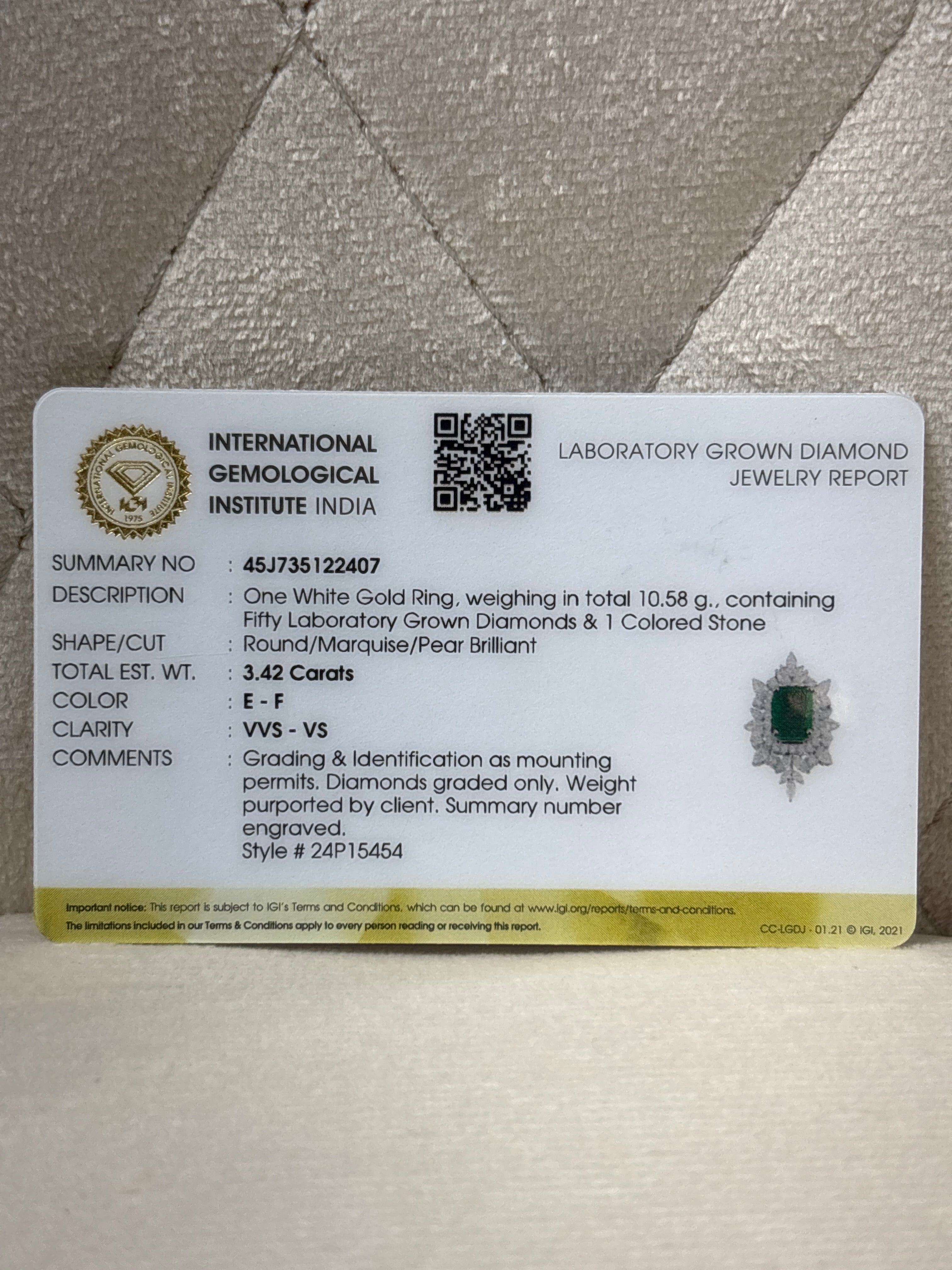 Sparkle Lab Grown Diamond Ring - Modern & Chic - Fiona Diamonds - Fiona Diamonds