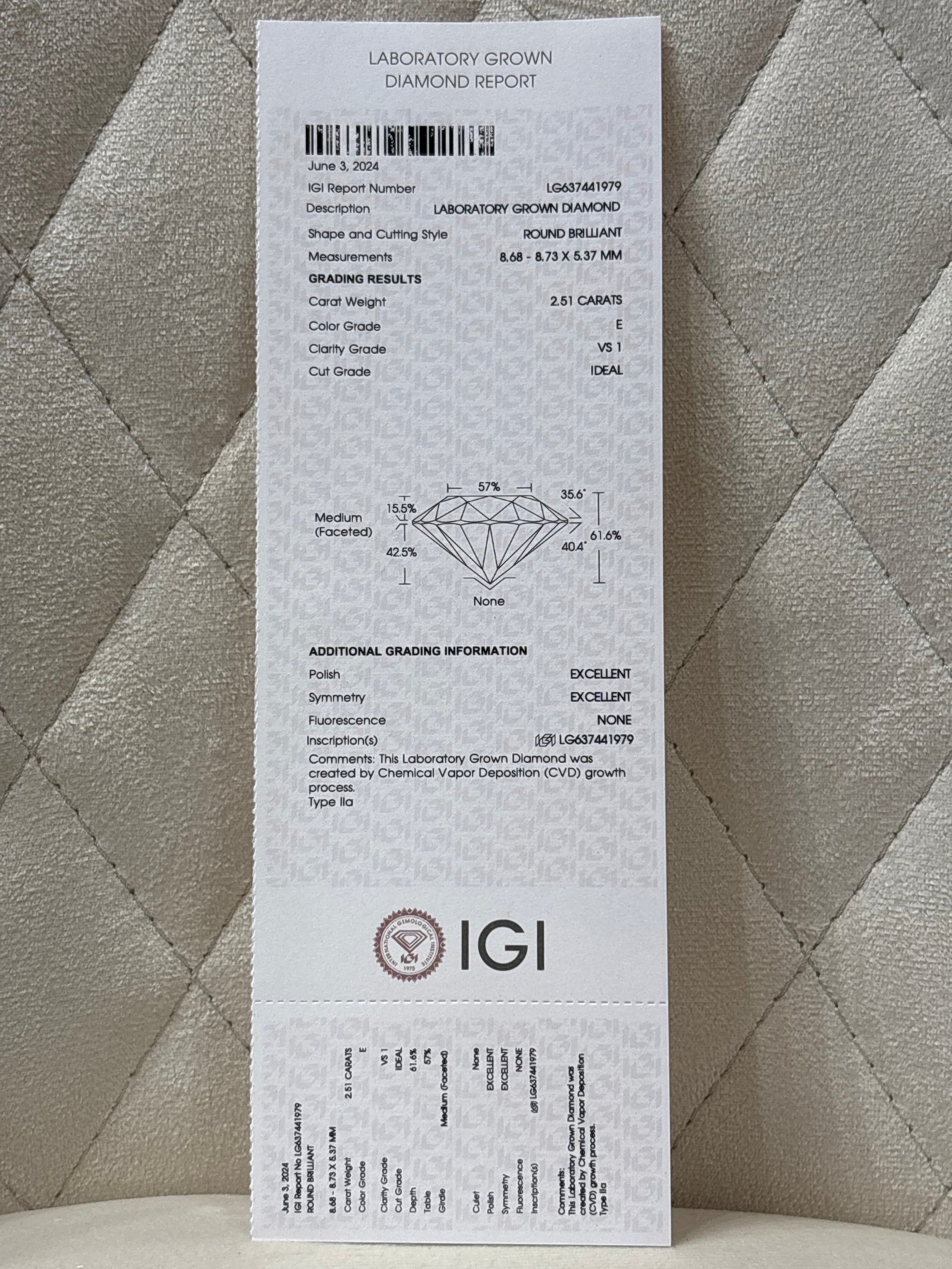 Chic 2.5ct Lab Grown Diamond Ring - Stylish & Sophisticated - Fiona Diamonds - Fiona Diamonds