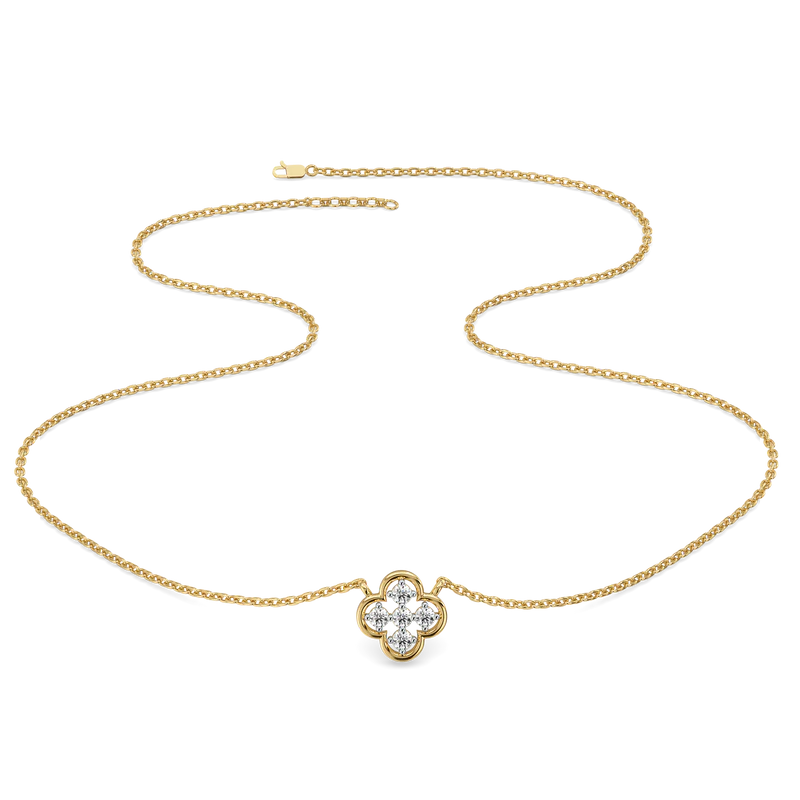 Zynthera Lab Grown Diamond Necklace in 18kt Gold Vermeil - Fiona Diamonds - Fiona Diamonds