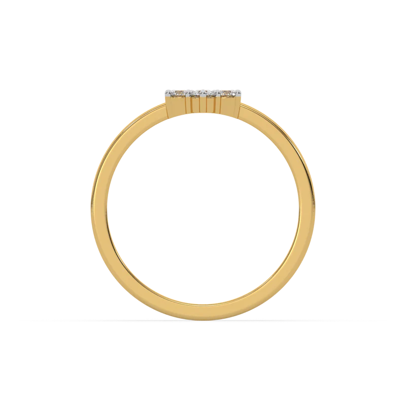 Lyvionis Lab Grown Diamond Ring in 18kt Gold Vermeil - Fiona Diamonds - Fiona Diamonds