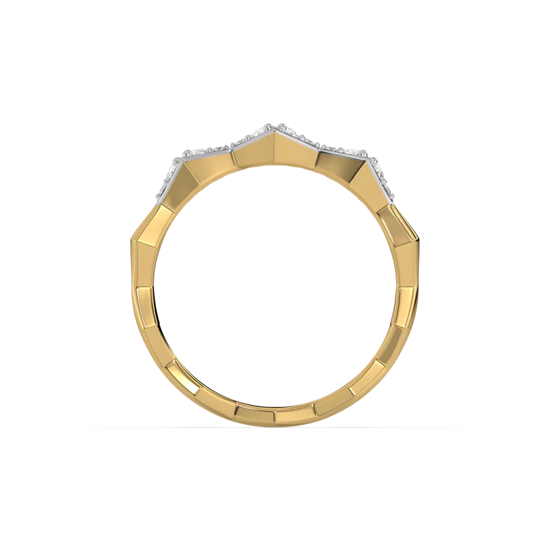 Xyphoris Lab Grown Diamond Ring in 18kt Gold Vermeil - Fiona Diamonds - Fiona Diamonds