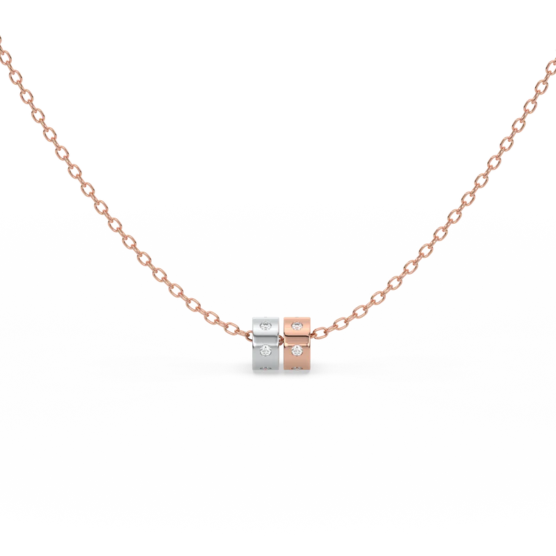 Avyphion Lab Grown Diamond Necklace in 18kt Gold Vermeil - Fiona Diamonds - Fiona Diamonds