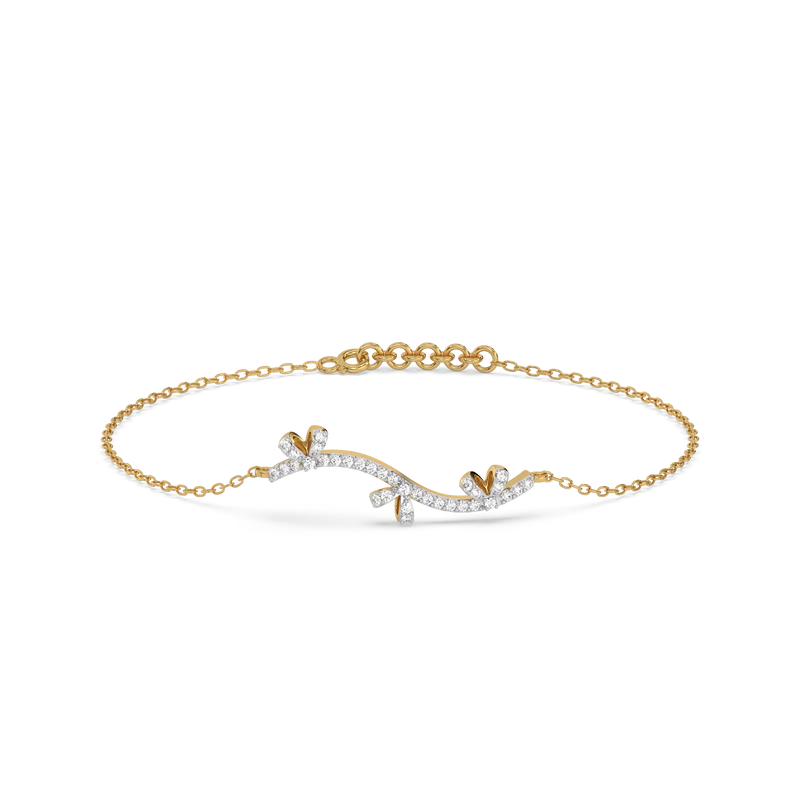 Lyvoria Lab Grown Diamond Bracelet in 18kt Gold Vermeil - Fiona Diamonds - Fiona Diamonds