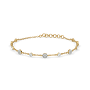 Aelvion Lab Grown Diamond Bracelet in 18kt Gold Vermeil - Fiona Diamonds - Fiona Diamonds