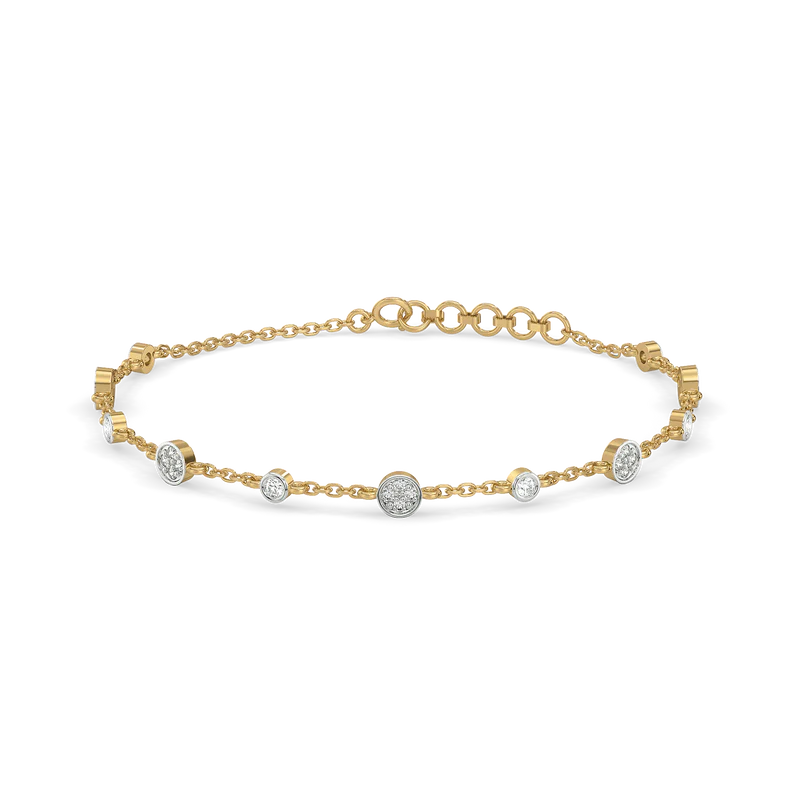 Aelvion Lab Grown Diamond Bracelet in 18kt Gold Vermeil - Fiona Diamonds - Fiona Diamonds
