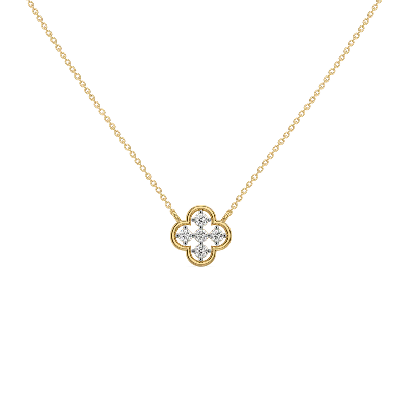 Zynthera Lab Grown Diamond Necklace in 18kt Gold Vermeil - Fiona Diamonds - Fiona Diamonds