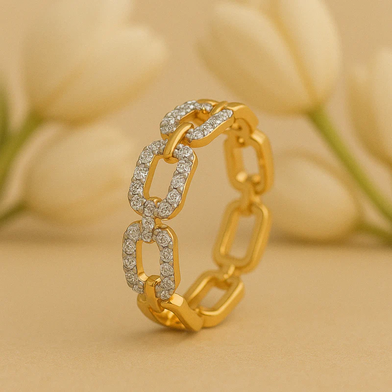 Lyrexora Lab Grown Diamond Ring in 18kt Gold Vermeil - Fiona Diamonds - Fiona Diamonds