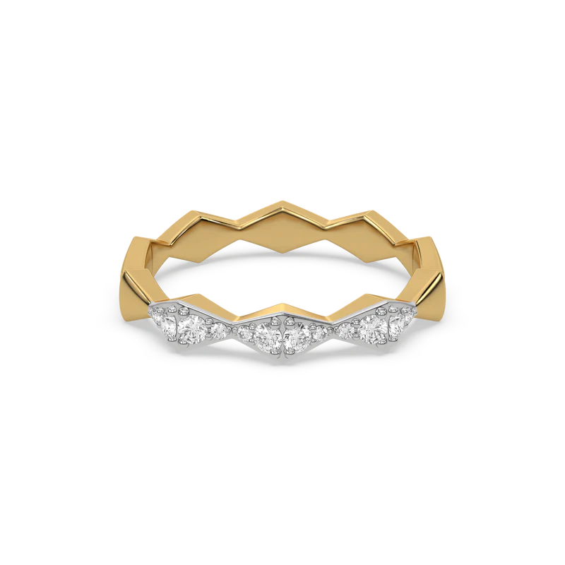 Xyphoris Lab Grown Diamond Ring in 18kt Gold Vermeil - Fiona Diamonds - Fiona Diamonds