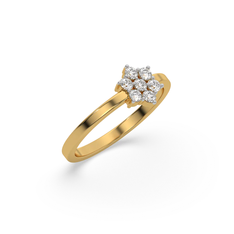 Lyvionis Lab Grown Diamond Ring in 18kt Gold Vermeil - Fiona Diamonds - Fiona Diamonds