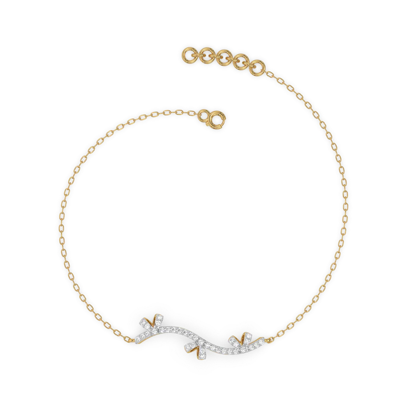 Lyvoria Lab Grown Diamond Bracelet in 18kt Gold Vermeil - Fiona Diamonds - Fiona Diamonds
