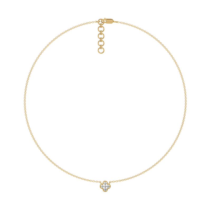 Zynthera Lab Grown Diamond Necklace in 18kt Gold Vermeil - Fiona Diamonds - Fiona Diamonds