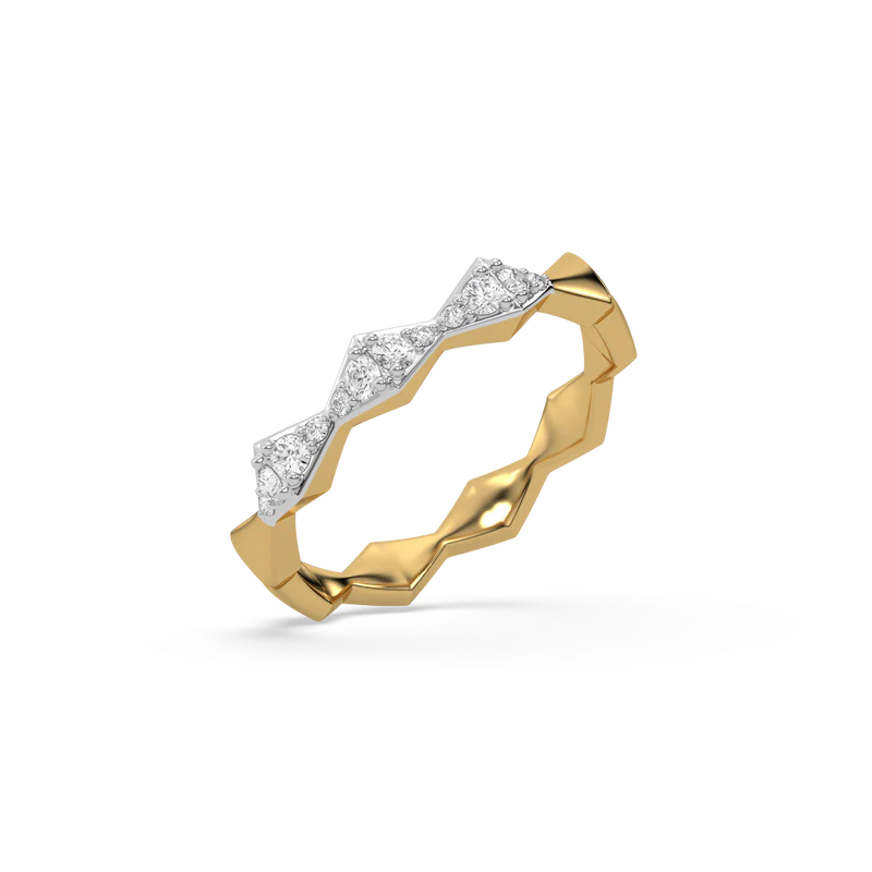 Xyphoris Lab Grown Diamond Ring in 18kt Gold Vermeil - Fiona Diamonds - Fiona Diamonds