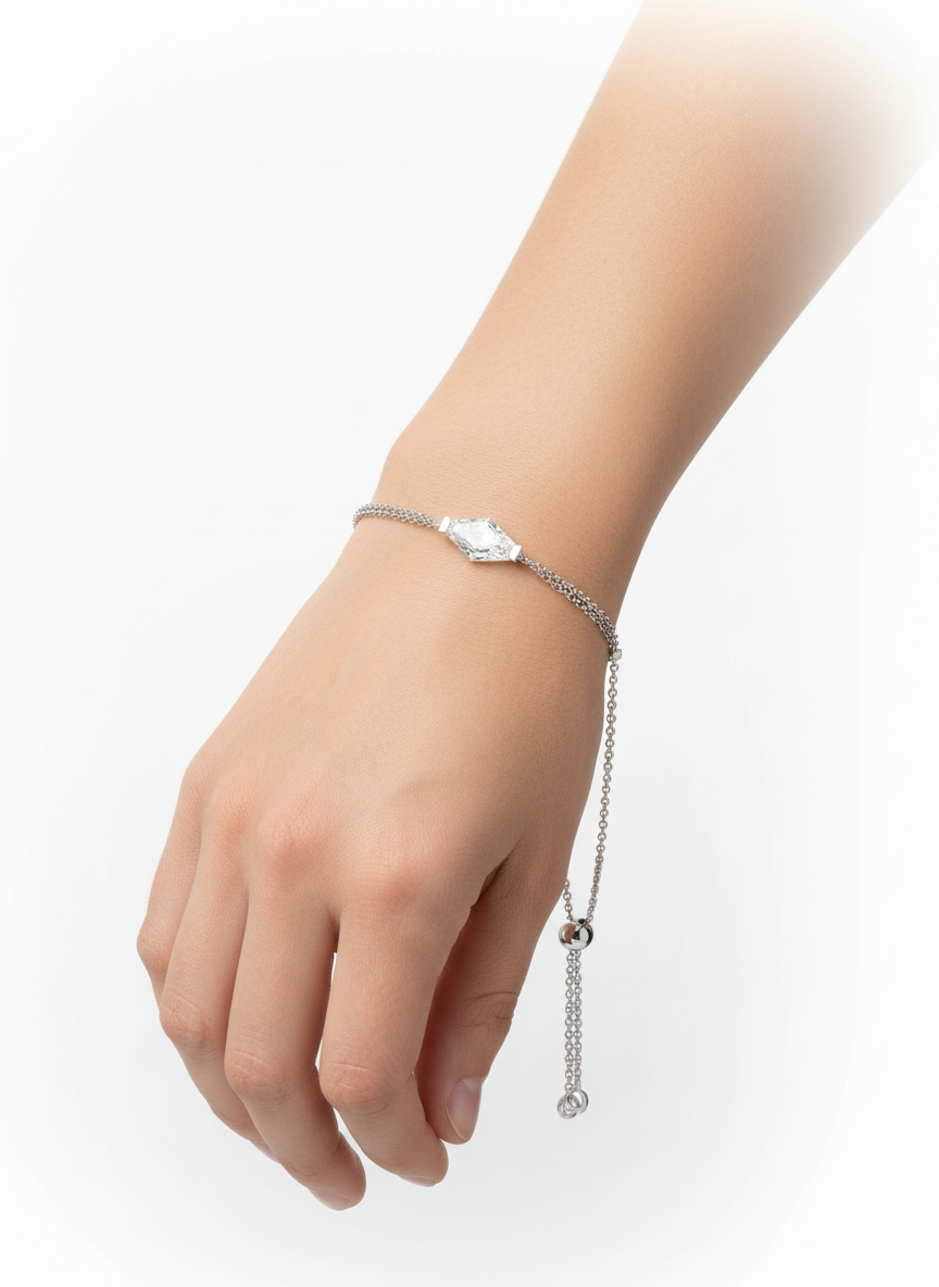 Elvra Crest Lab Diamond Bracelet