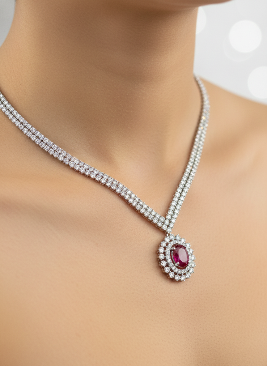 Luminous Eden Lab Diamond Necklace