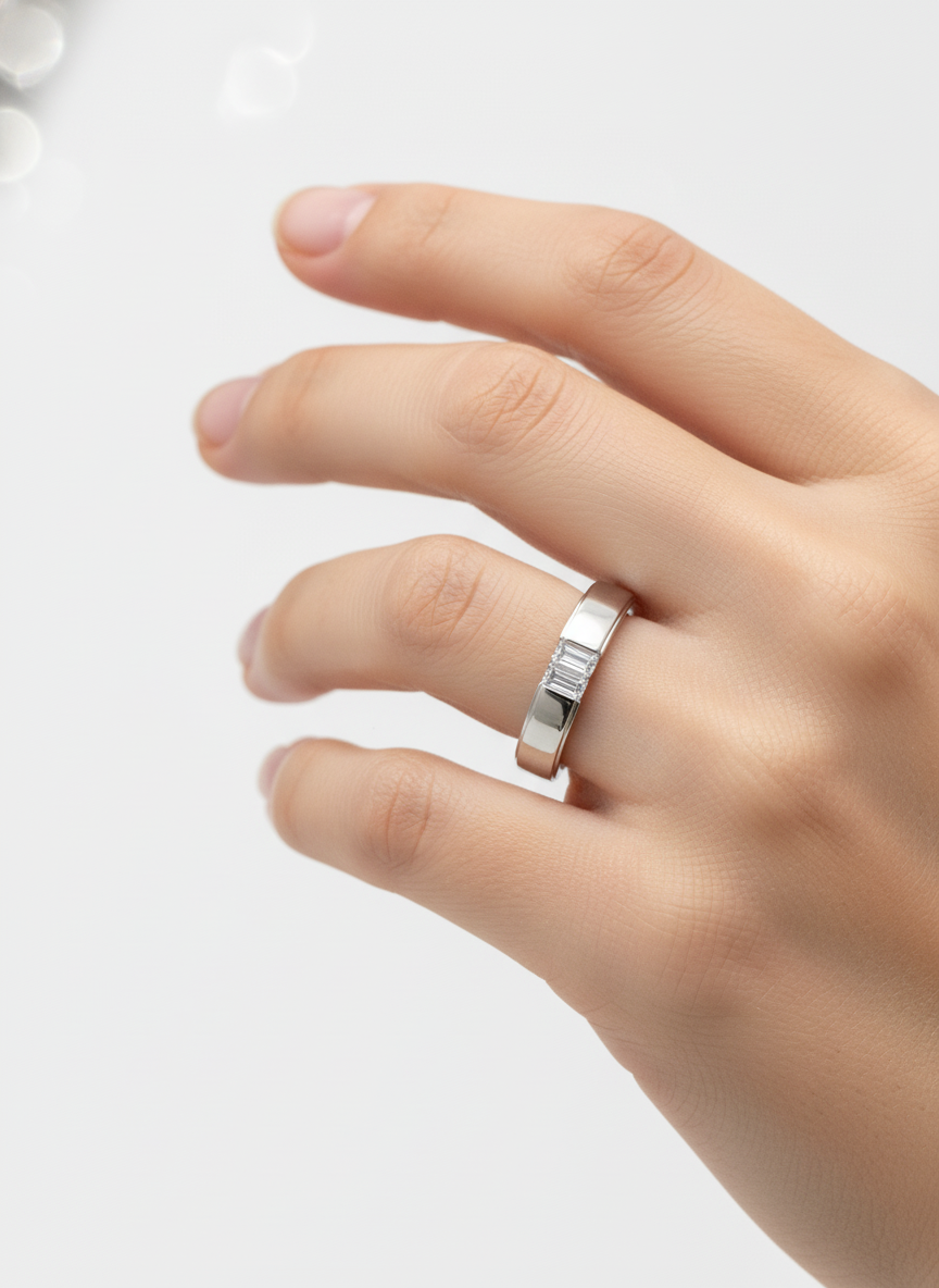 Lyrenthia 35 Pointer Lab Diamond Ring – Chic & Brilliant