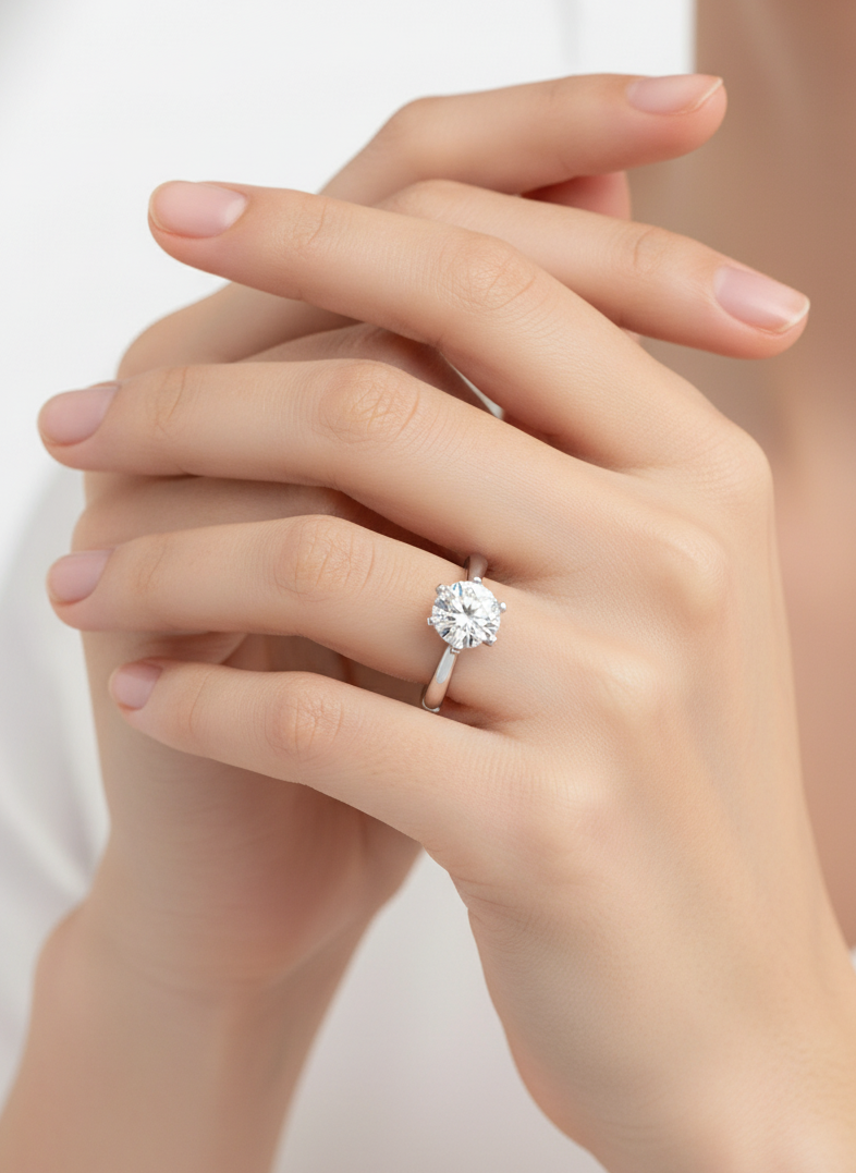 Xinyi 73 Pointer Lab Diamond Ring Elegant & Everlasting