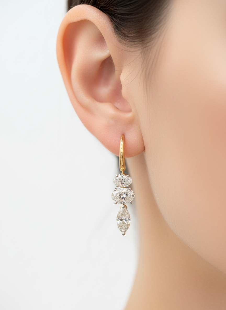 Twinkle Flow Lab Diamond Earring
