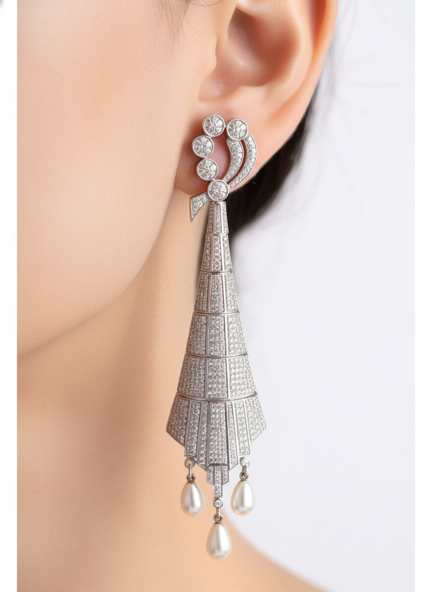 Bridal Lab Diamonds Dangler Earring