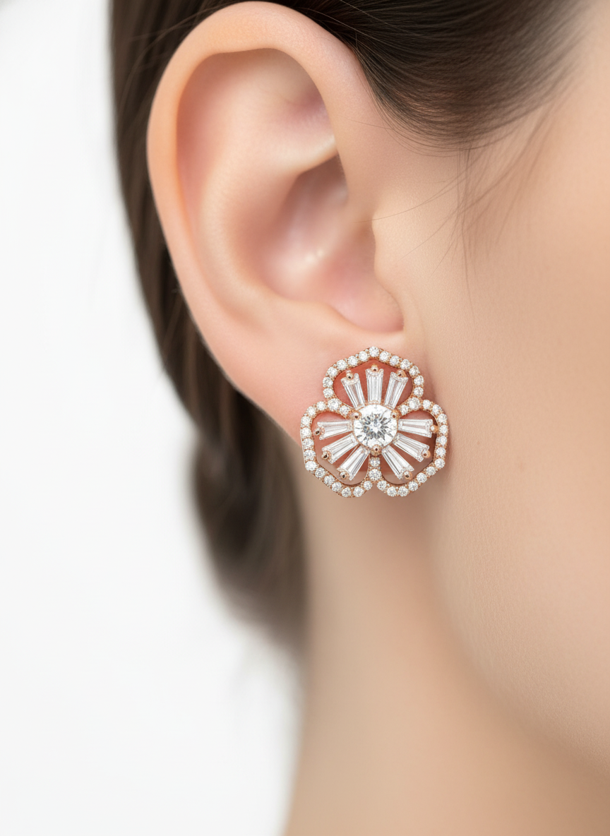 Deepali Lab Diamond Earrings - Elegant & Radiant