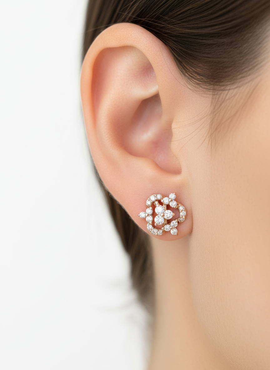 Therenya Lab Diamond Earring Bold & Beautiful