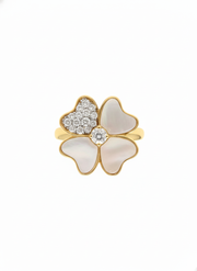 Venrissa Round Lab Diamond Designer Ring in 18K Yellow Gold by Fiona Diamonds