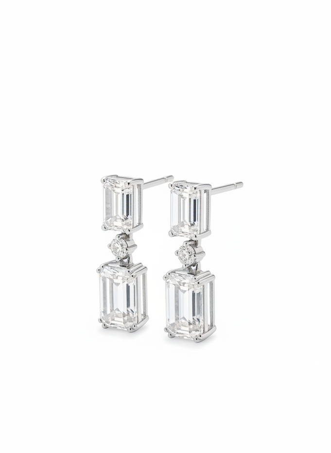Zenixia Lab Diamond Earrings - Elegant & Classic