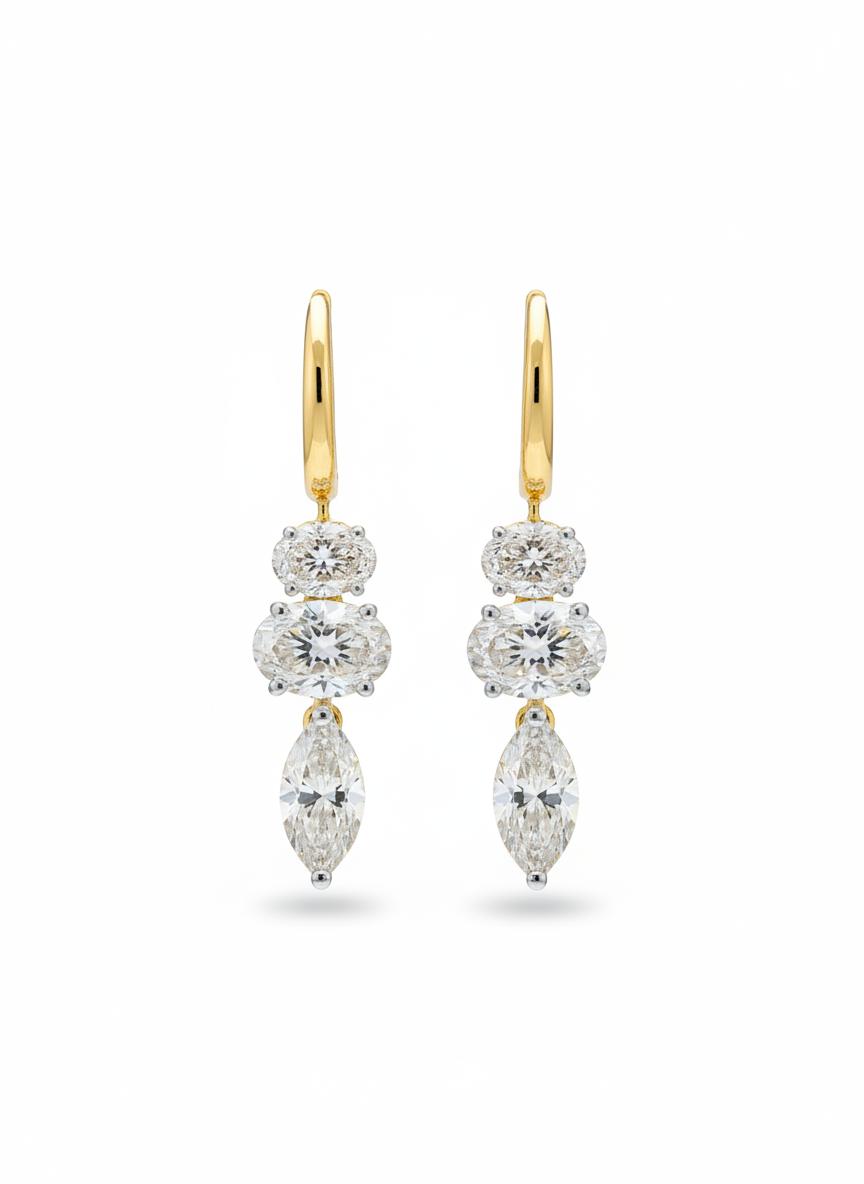 Twinkle Flow Lab Diamond Earring