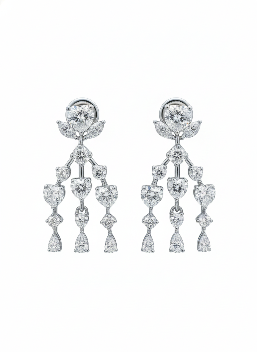 Cynira Lab Diamond Dangler Earring – Drop of Dream