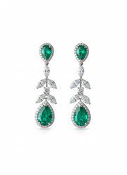 Chandralekha Lab Diamond Earrings - Radiant & Refined