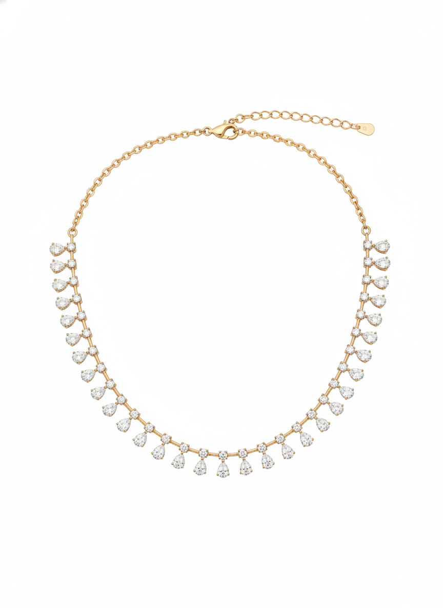 Nerine Beam Lab Diamond Necklace