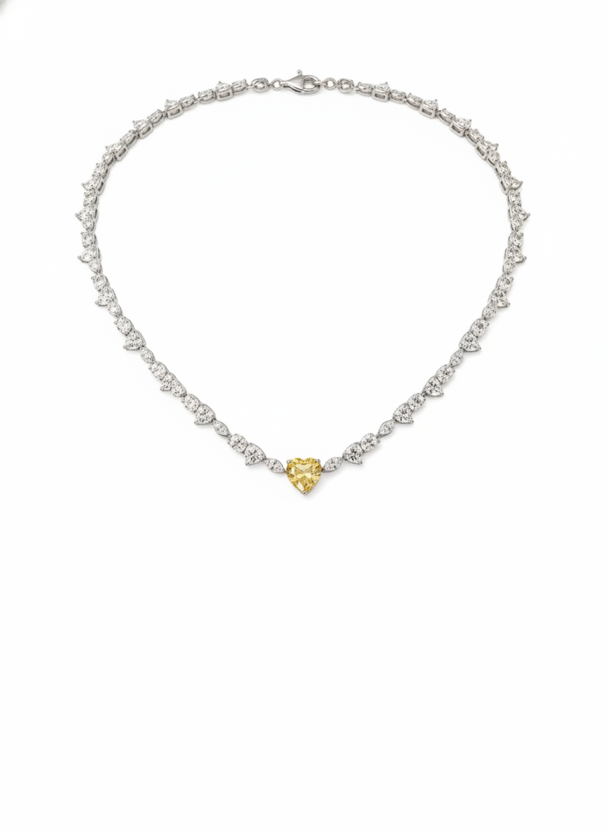 Lingfei Lab Diamond Necklace – Glowing Essence