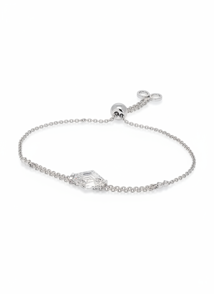 Elvra Crest Lab Diamond Bracelet
