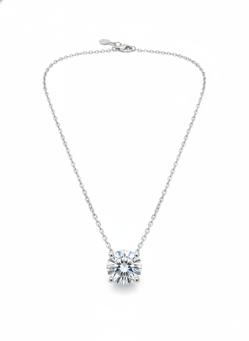 Solace Charm Lab Diamond Pendant - Fiona Diamonds - Fiona Diamonds