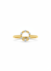 Zyvionis Lab Grown Diamond Ring in 18kt Gold Vermeil - Fiona Diamonds - Fiona Diamonds