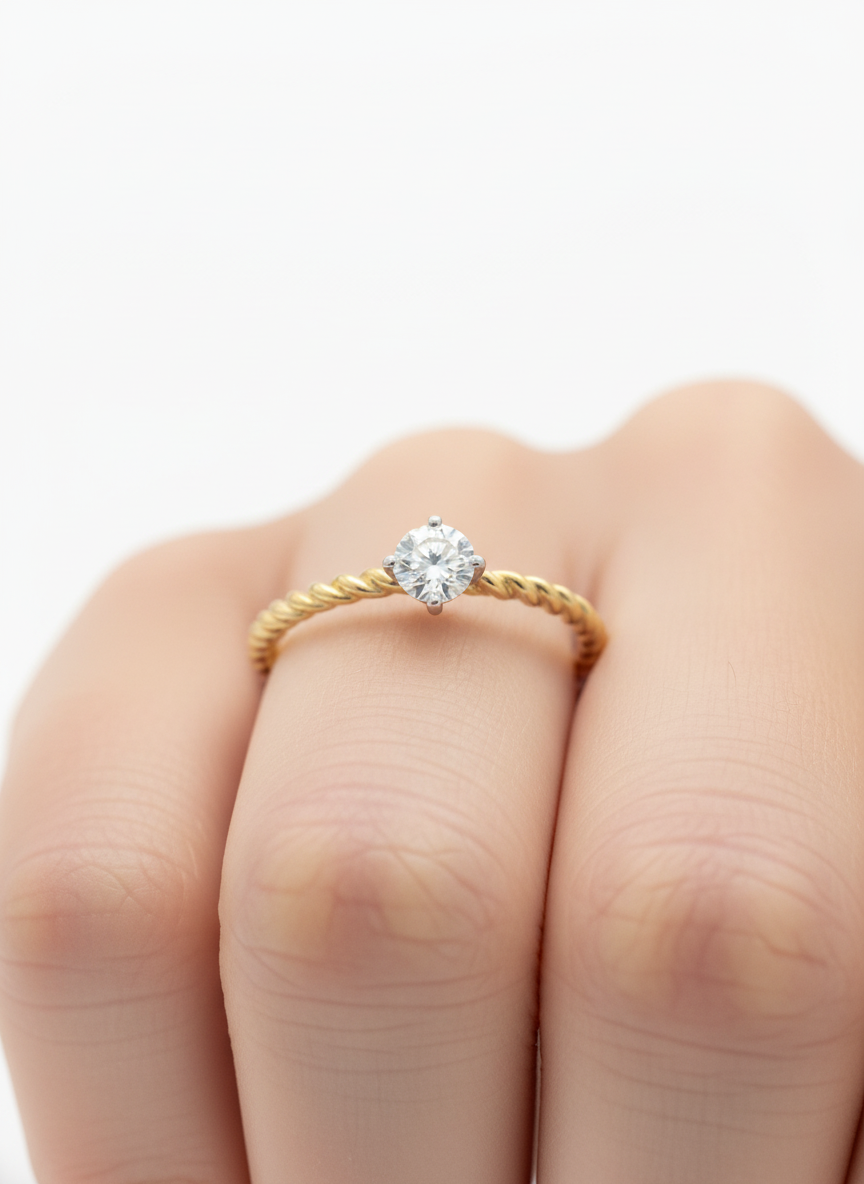 Sacred Orbit Ring in 18kt Gold Vermeil - Fiona Diamonds - Fiona Diamonds