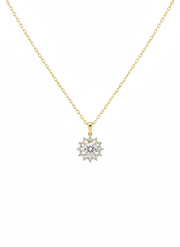 Zoryxia Lab Grown Diamond Necklace in 18kt Gold Vermeil - Fiona Diamonds - Fiona Diamonds