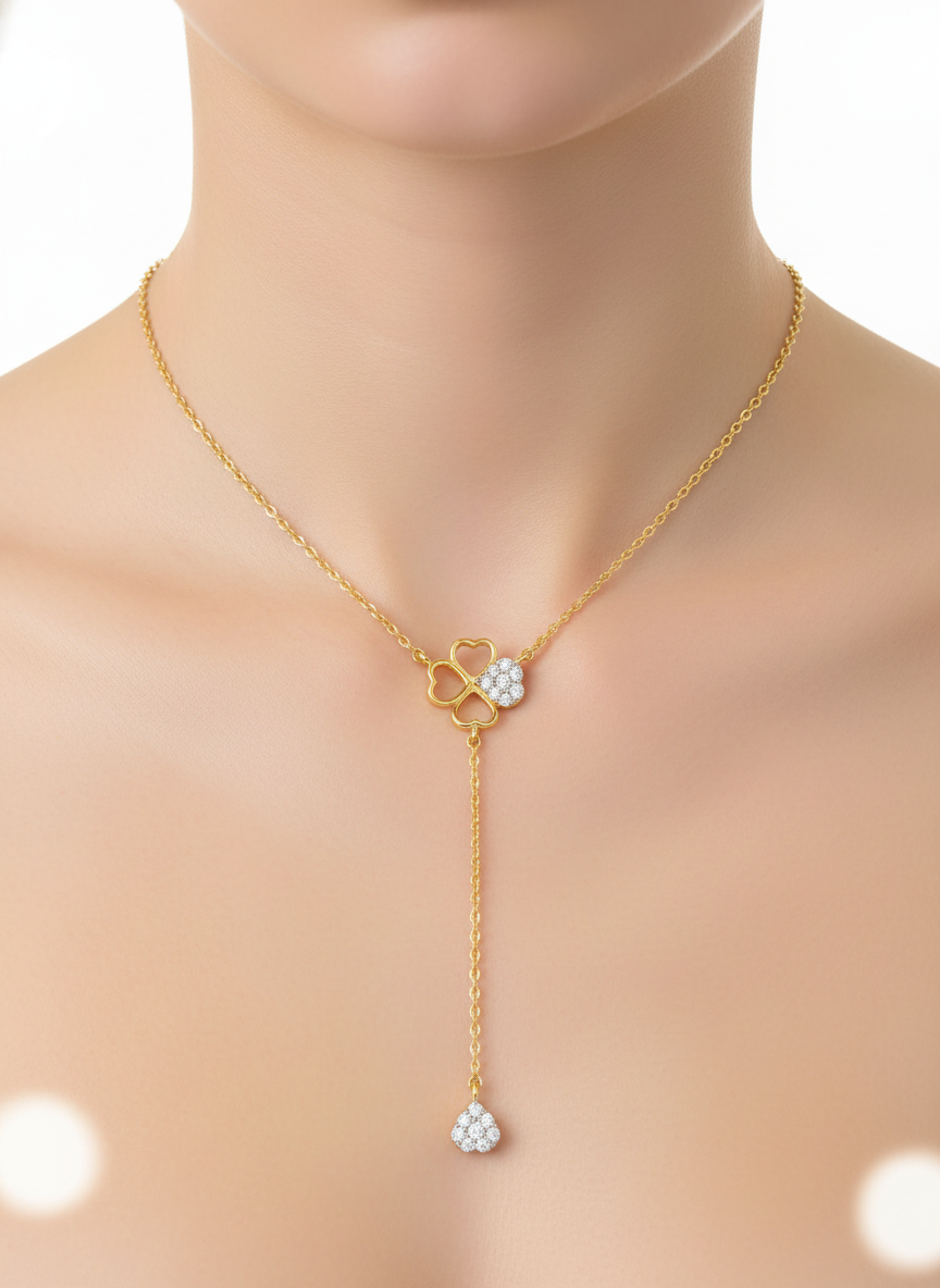 Auric Bloom Necklace in 18kt Gold Vermeil - Fiona Diamonds - Fiona Diamonds