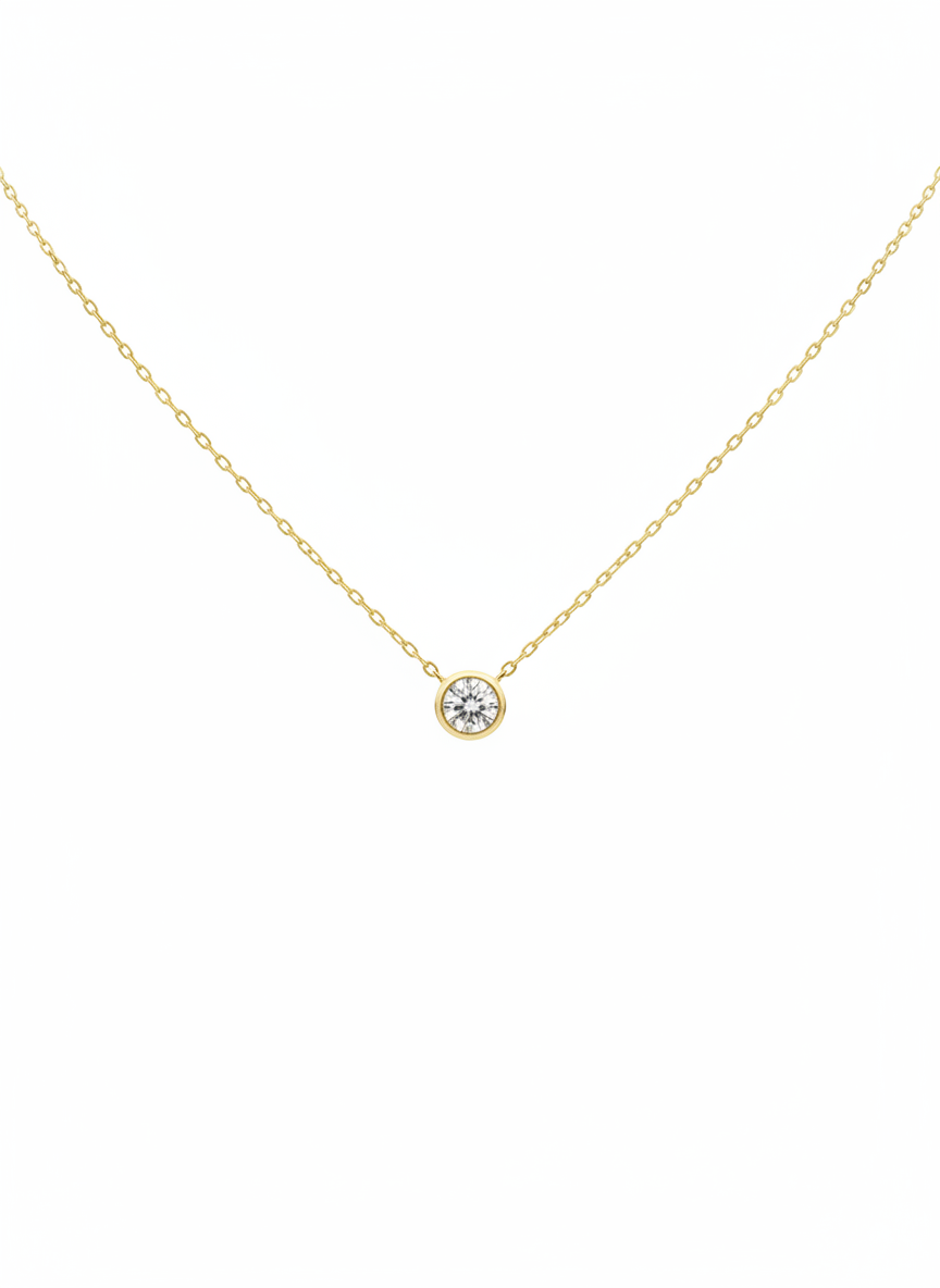 Dusk Petal Necklace in 18kt Gold Vermeil - Fiona Diamonds - Fiona Diamonds