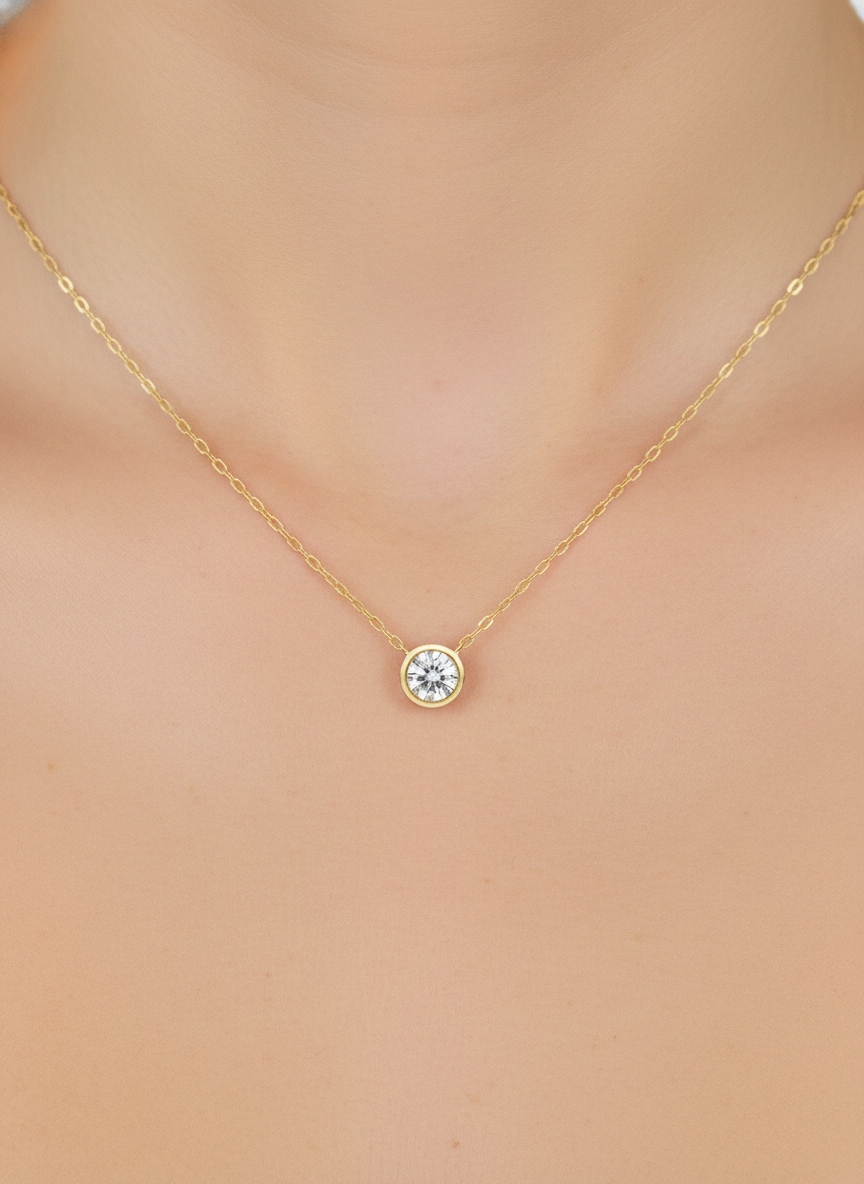 Dusk Petal Necklace in 18kt Gold Vermeil - Fiona Diamonds - Fiona Diamonds