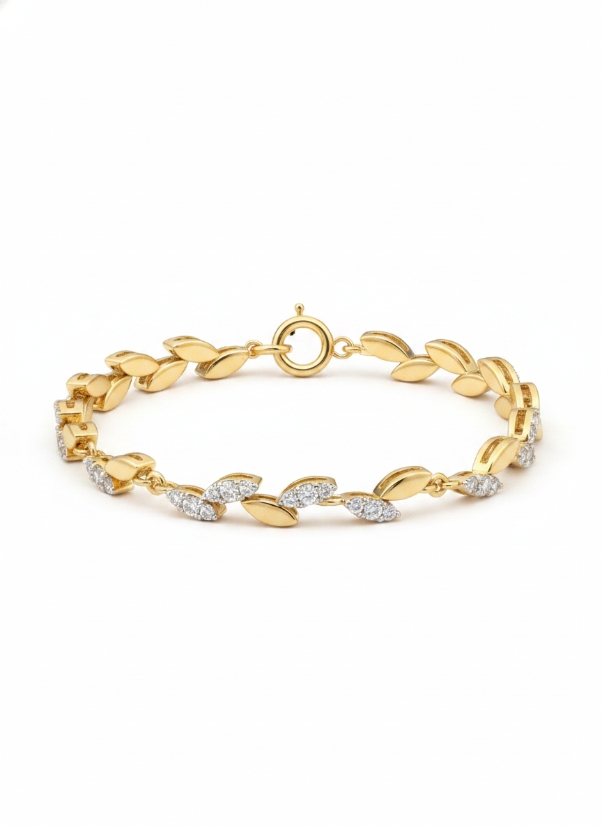 Zorynth Lab Grown Diamond Bracelet in 18kt Gold Vermeil - Fiona Diamonds - Fiona Diamonds
