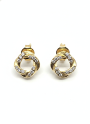Gilded Mist Earring in 18kt Gold Vermeil - Fiona Diamonds - Fiona Diamonds