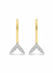 Lyxeris Lab Grown Diamond Earring in 18kt Gold Vermeil - Fiona Diamonds - Fiona Diamonds