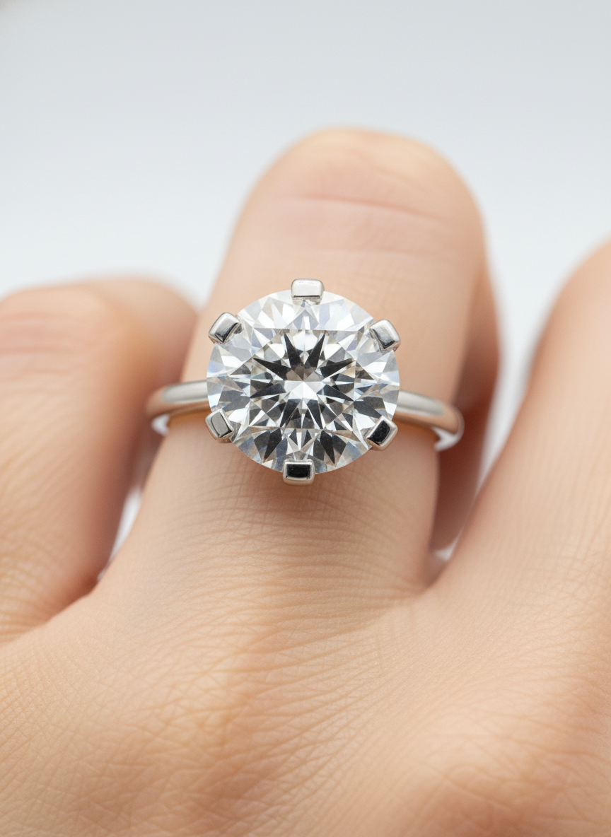 Soleil Bezel Lab Diamond Ring - Fiona Diamonds - Fiona Diamonds