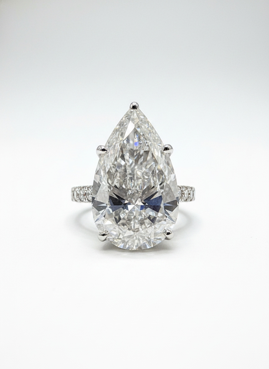Axis Pavé Lab Diamond Ring - Fiona Diamonds - Fiona Diamonds