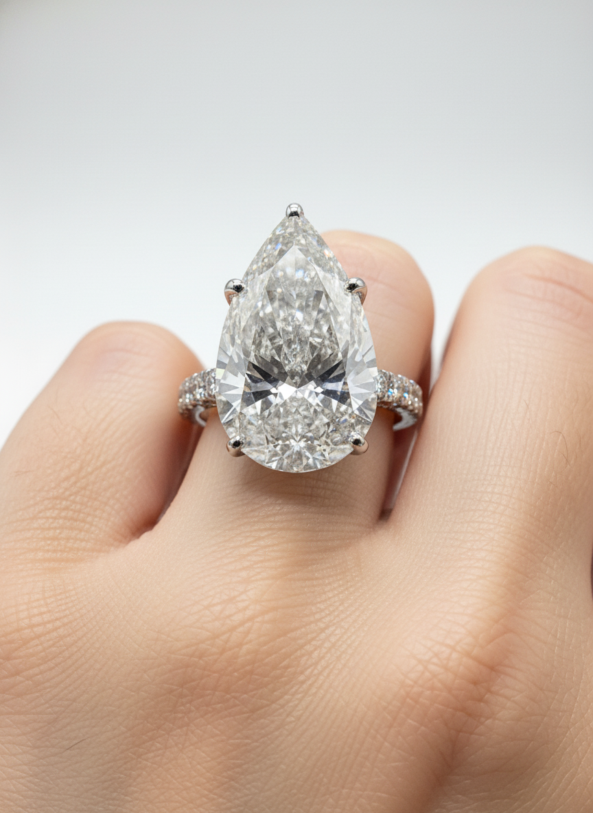 Axis Pavé Lab Diamond Ring - Fiona Diamonds - Fiona Diamonds