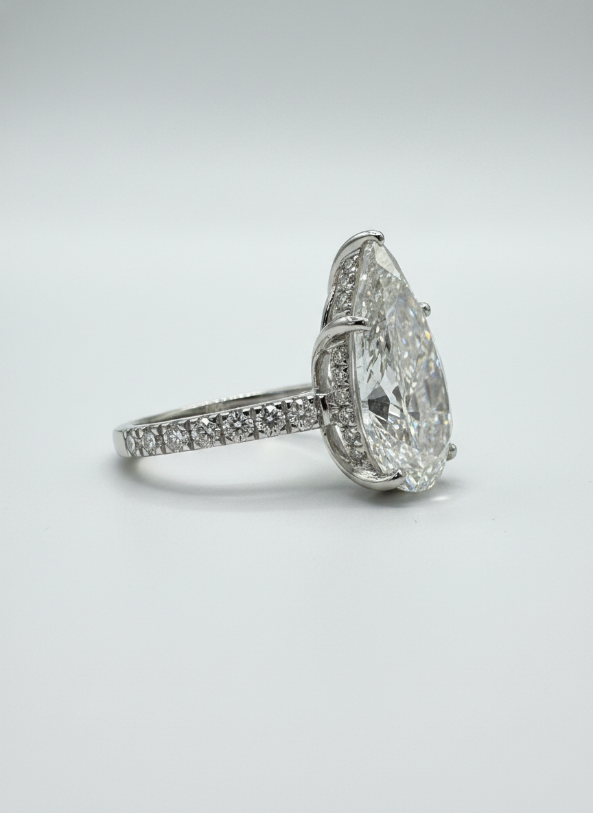Axis Pavé Lab Diamond Ring - Fiona Diamonds - Fiona Diamonds