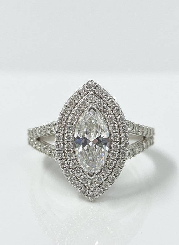 Youthful 1ct Marquise Lab Diamond Ring - Vibrant Elegance by Fiona Diamonds - Fiona Diamonds - Fiona Diamonds
