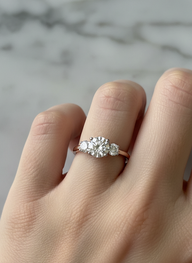 Xiaoqing 1ct Lab Diamond Ring – Fiery & Feminine