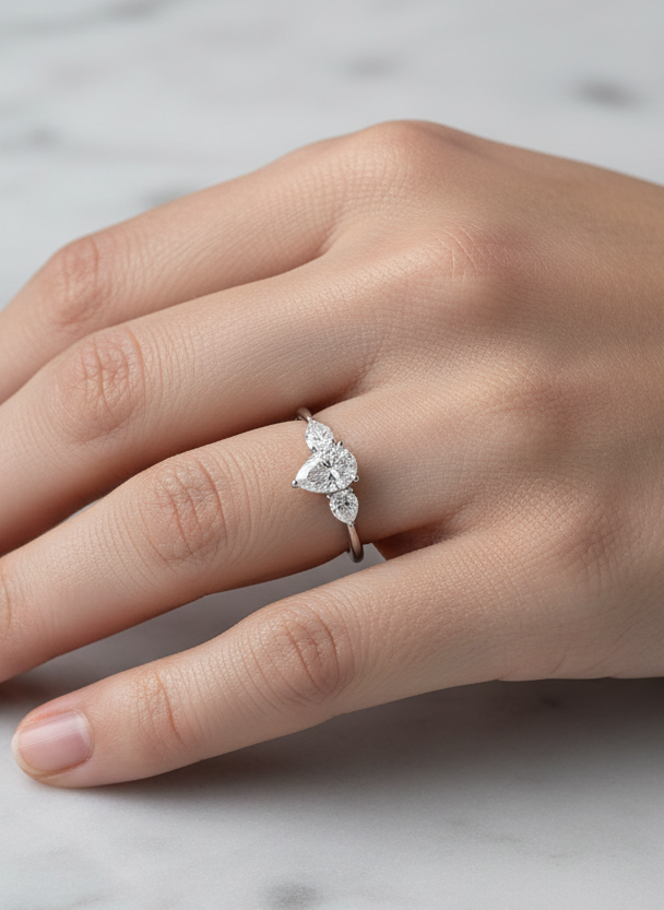 Ziyan Lab Diamond Ring – Purple Charm - Fiona Diamonds - Fiona Diamonds
